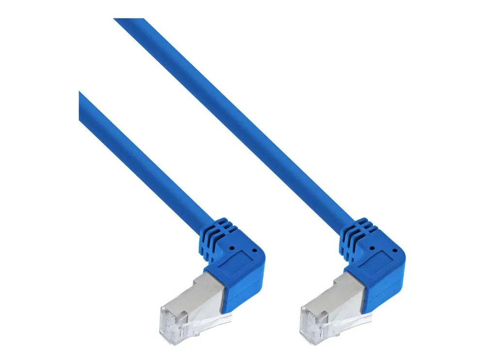 InLine Patchkabel 2-seitig unten gewinkelt - S/FTP - Cat.6 - 250MHz - PVC - 3,43m