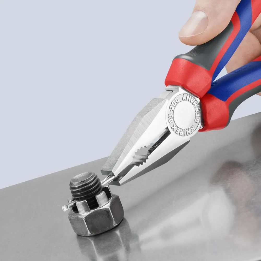 KNIPEX Kombizange mit Comfort-Griffen verchromt 200 mm