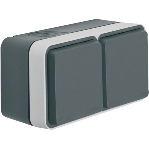 Berker SSD 2F WAAGRECHT GRAU MATT / BERKER 47843515