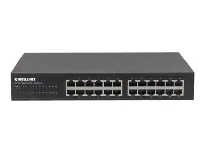 Intellinet 24-Port Gigabit Ethernet Switch, 24 x 10/100/1000 Mbit/s RJ45-Ports, IEEE 802.3az (Energy Efficient Ethernet)