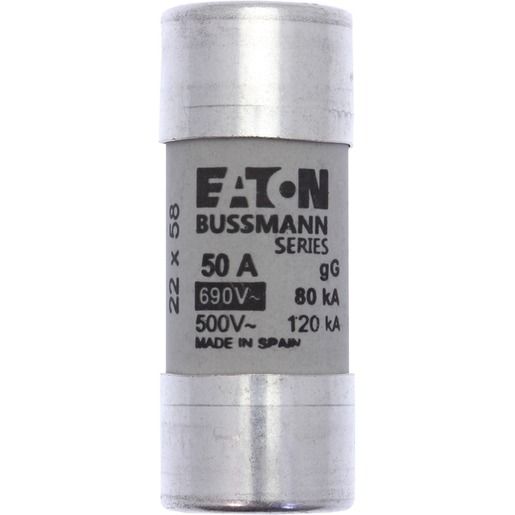 Eaton CYLINDRICAL FUSE 22X58 50A GG / EATON C22G50