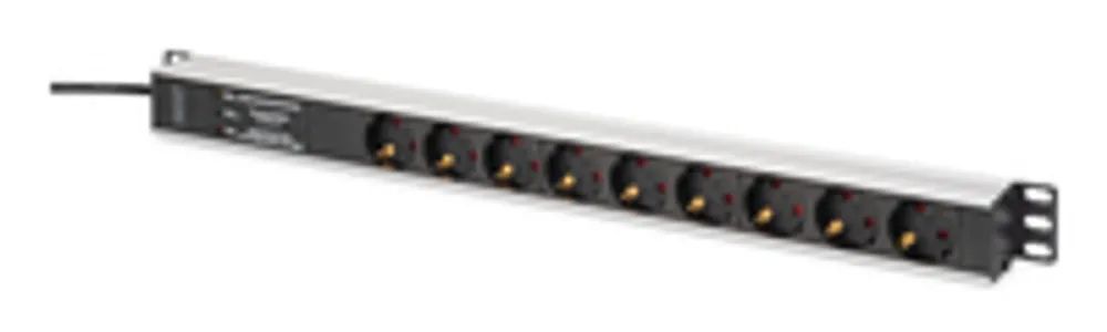DIGITUS Aluminium PDU Rackmountable Frequenz filter 2m