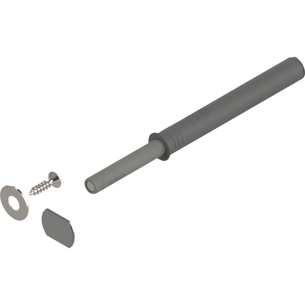BLUM TIP-ON für Türen 956A1004 Langversion mit Magnet , platingrau