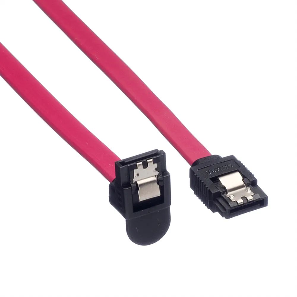 ROLINE Int. SATA 6.0 Gbit/s HDD-Kabel mit Schnappverschluss, gewinkelt, 0,5 m