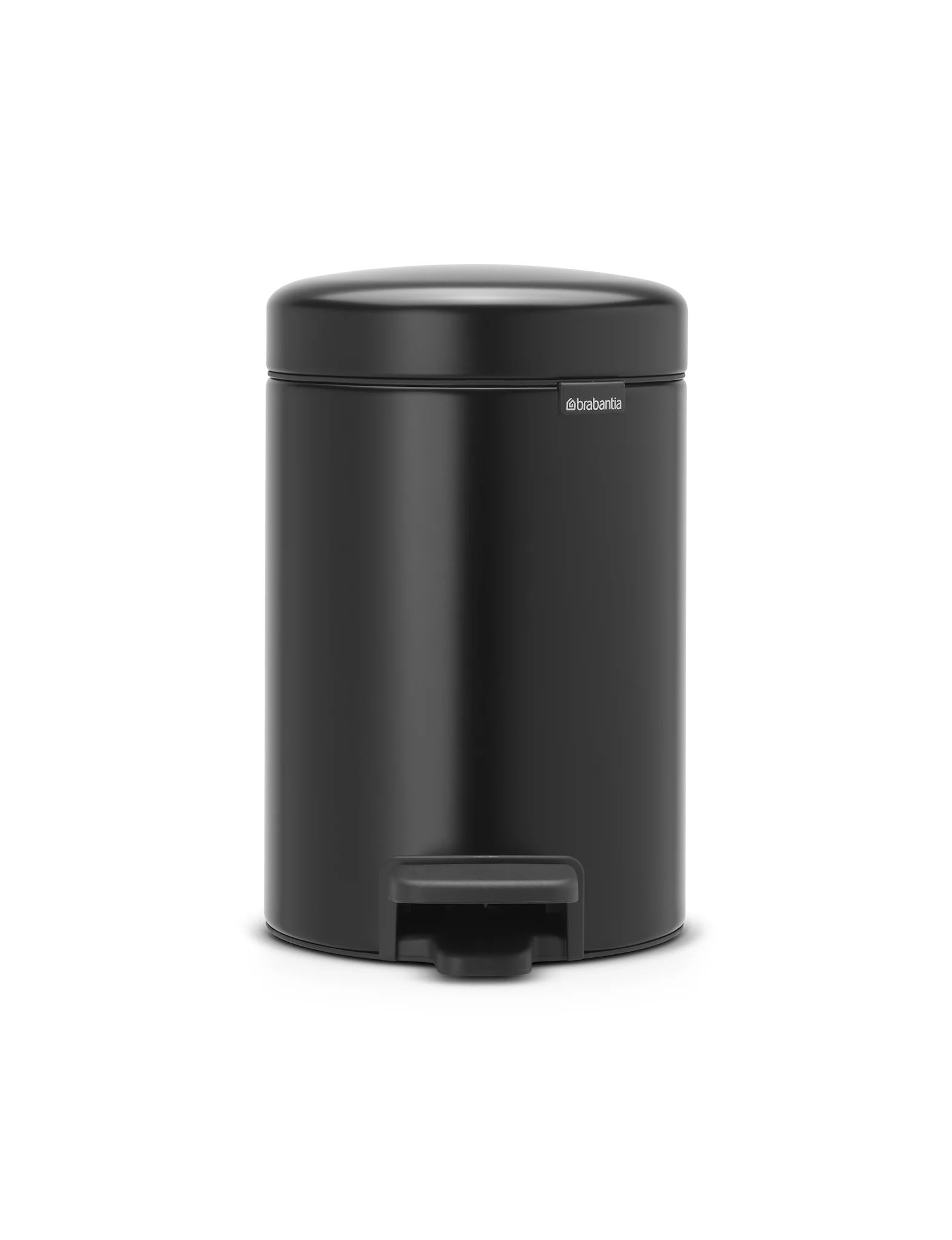 Brabantia newIcon Treteimer 3l mit Kunststoffeinsatz, Matt Black