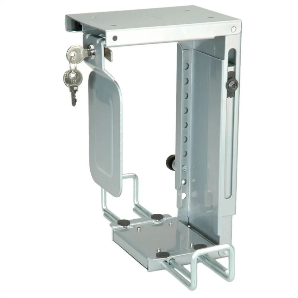 ROLINE Mini-PC-Halterung, abschliessbar, silber