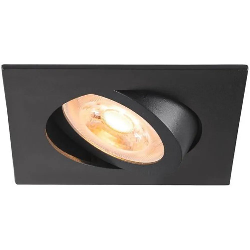 SLV EINBAULEUCHTE QUAD 10W GU10 / SLV NEW TRIA 68 SCHWARZ 1007372