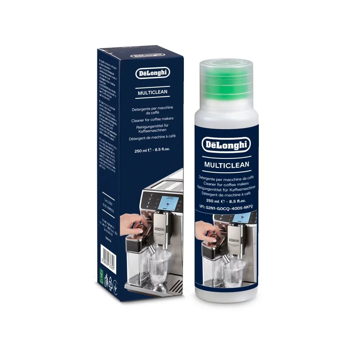 De'Longhi DLSC550 MultiClean, Reiniger für Kaffeemaschinen, 250ml