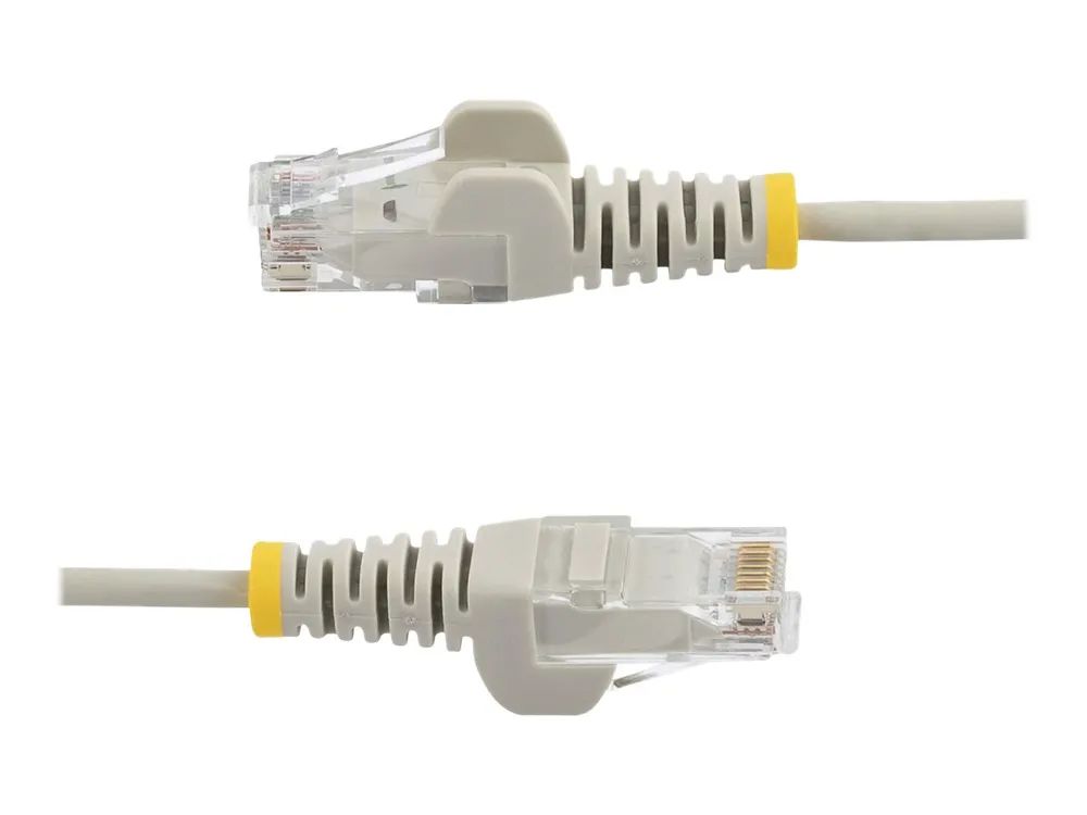StarTech.com 0,5 m Cat6-Kabel - Grau - Schlankes Patchkabel - Snagless - Patch-Kabel - RJ-45 (M)