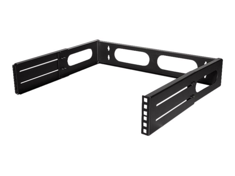 LogiLink Rack Bracket - geeignet für Wandmontage - Schwarz, RAL 9003 - 2U - 48.3 cm (19")