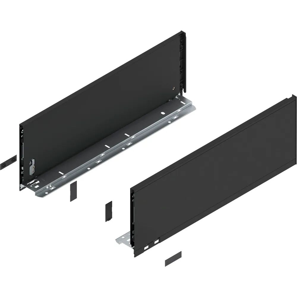 BLUM LEGRABOX pure Zarge Höhe C, NL 500, Carbonschwarz-matt