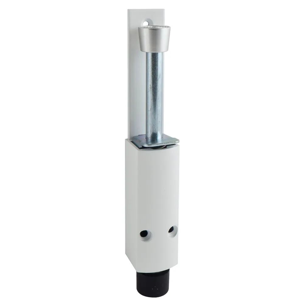 KWS Türfeststeller 1222 Hub 60 mm, 35 x 225 mm, Aluminium weiß RAL 9016