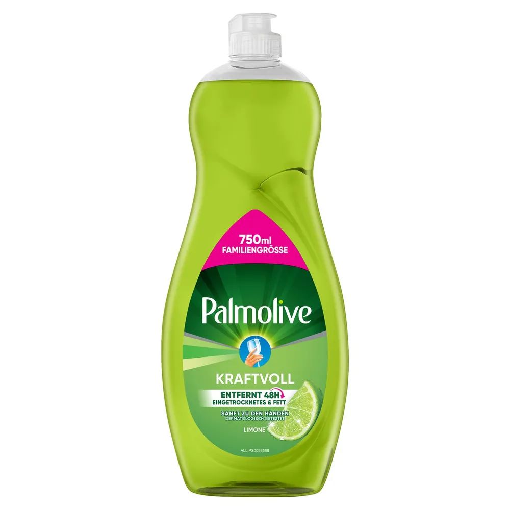 Palmolive Limone Geschirrspülmittel, Kraftvoll gegen Fett und Eingebranntes, 750ml Familiengröße
