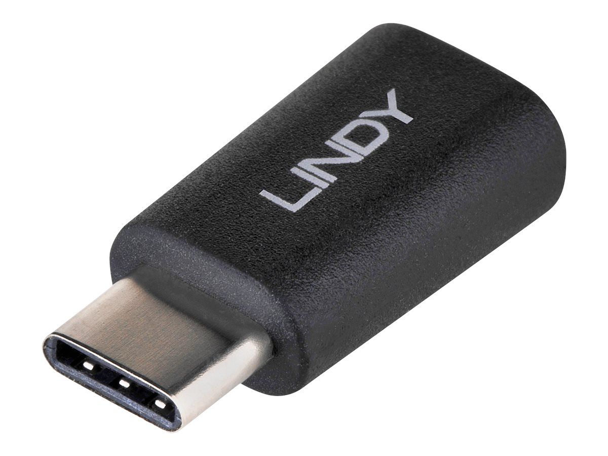 Lindy USB-Adapter - Micro-USB Type B (W) zu 24 pin USB-C (M)