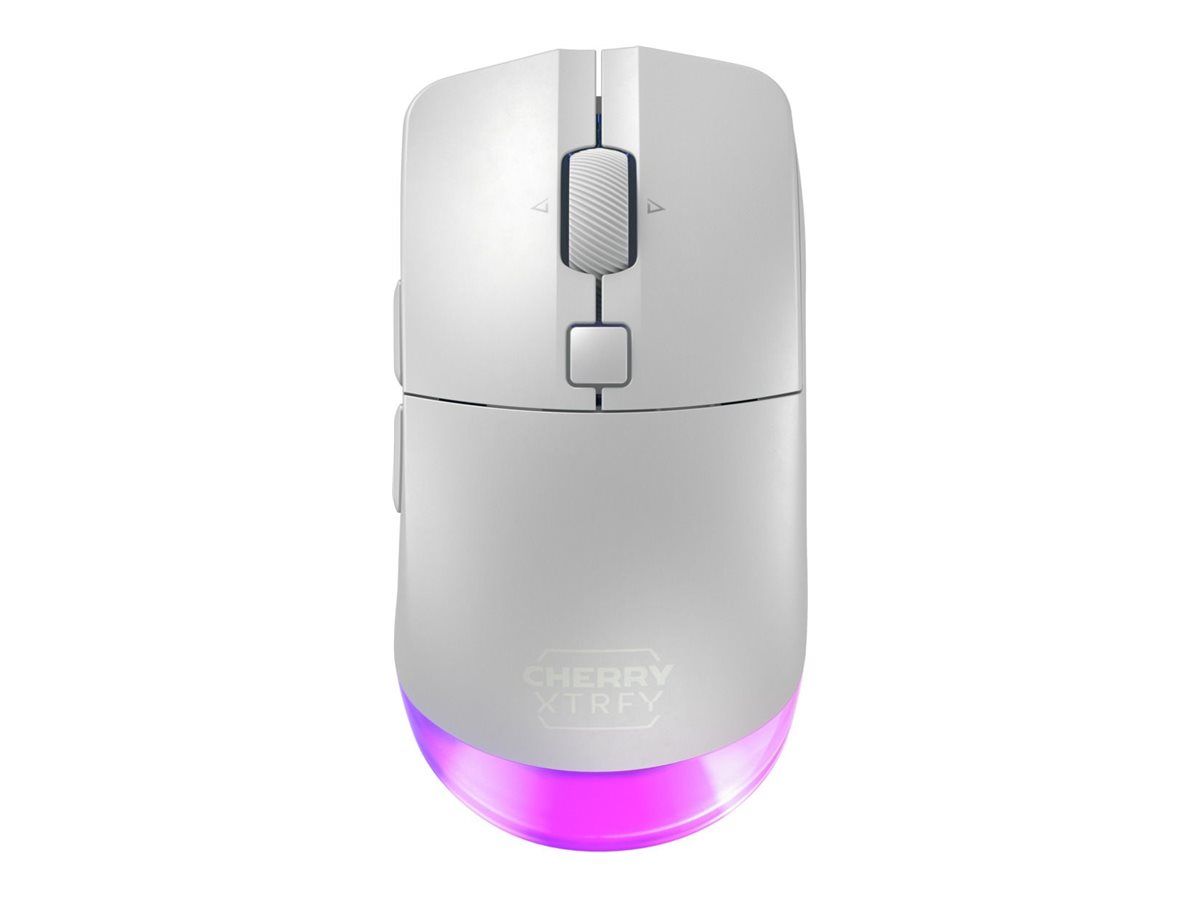 Xtrfy CHERRY Xtrfy M50 - Maus - ergonomisch - optisch - 5 Tasten - kabellos, kabelgebunden - 2.4 GHz, Bluetooth 5.2 - kabelloser Empfänger (USB)