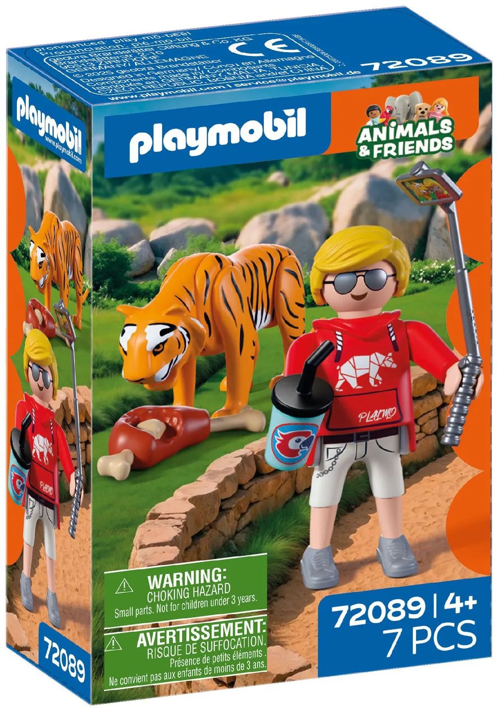 PLAYMOBIL 72089 Animals & Friends Zoo Tiger und Besucher