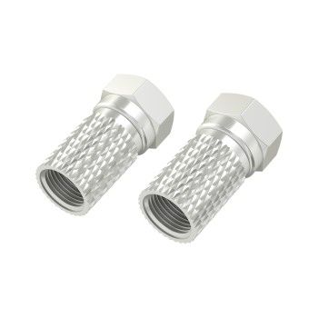Hama F-Stecker, 6,5 mm, schraubbar, 2 Stück