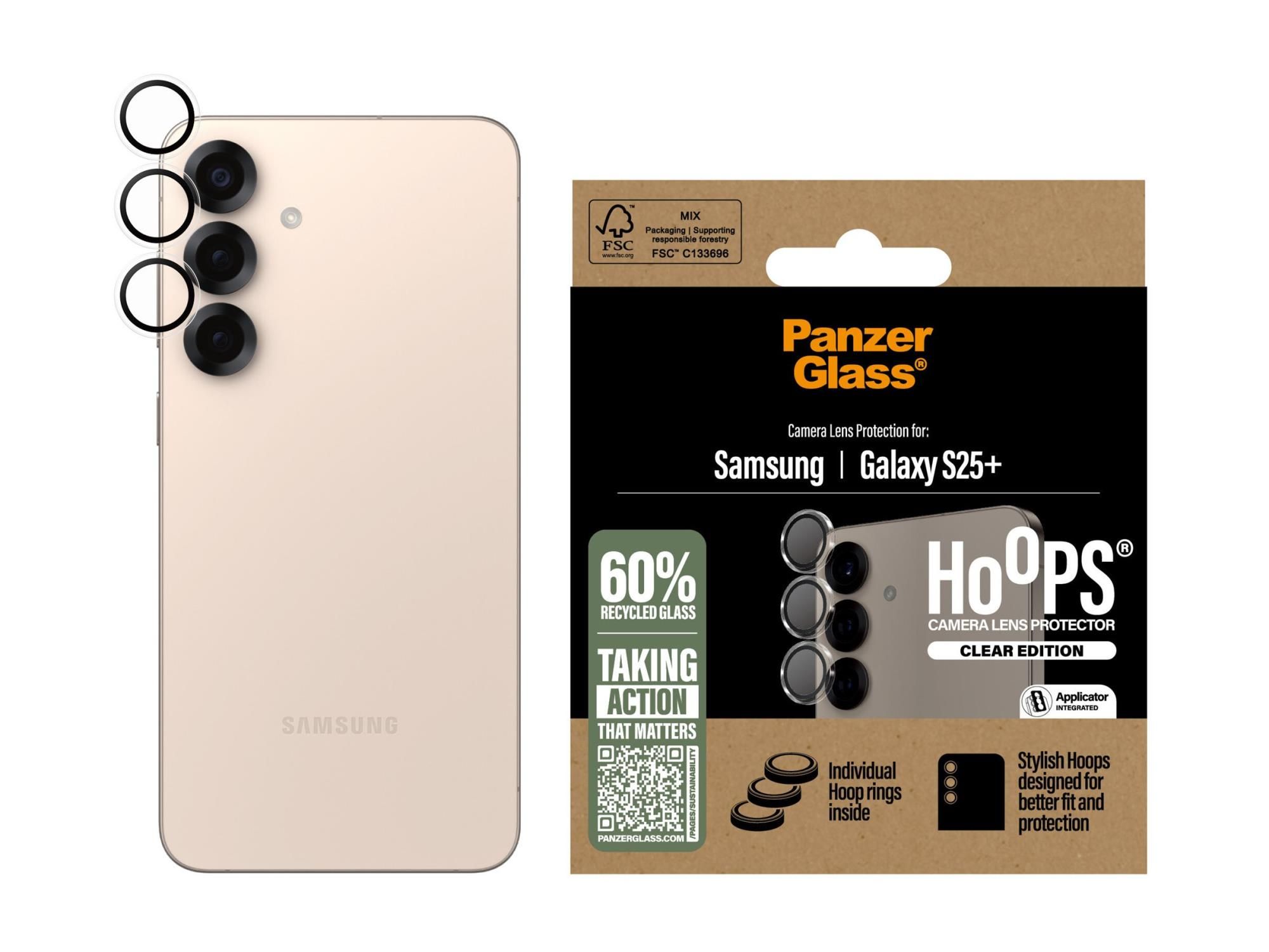 PanzerGlass Hoops - Clear Edition - Objektivschutz für Handy