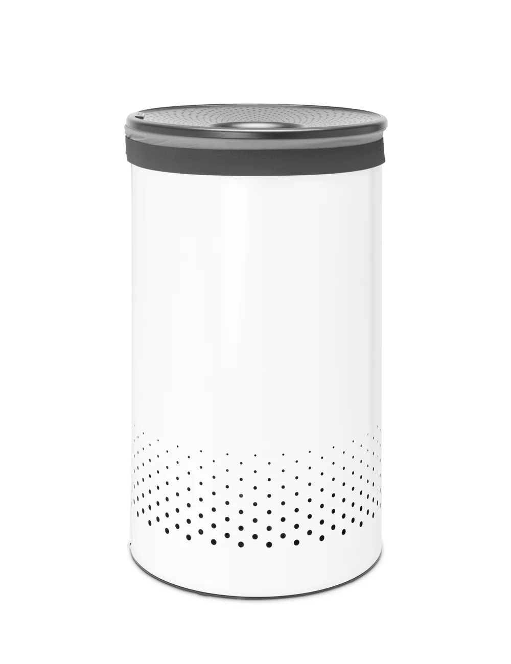 Brabantia Wäschebox 60L, Kunststoffdeckel - White