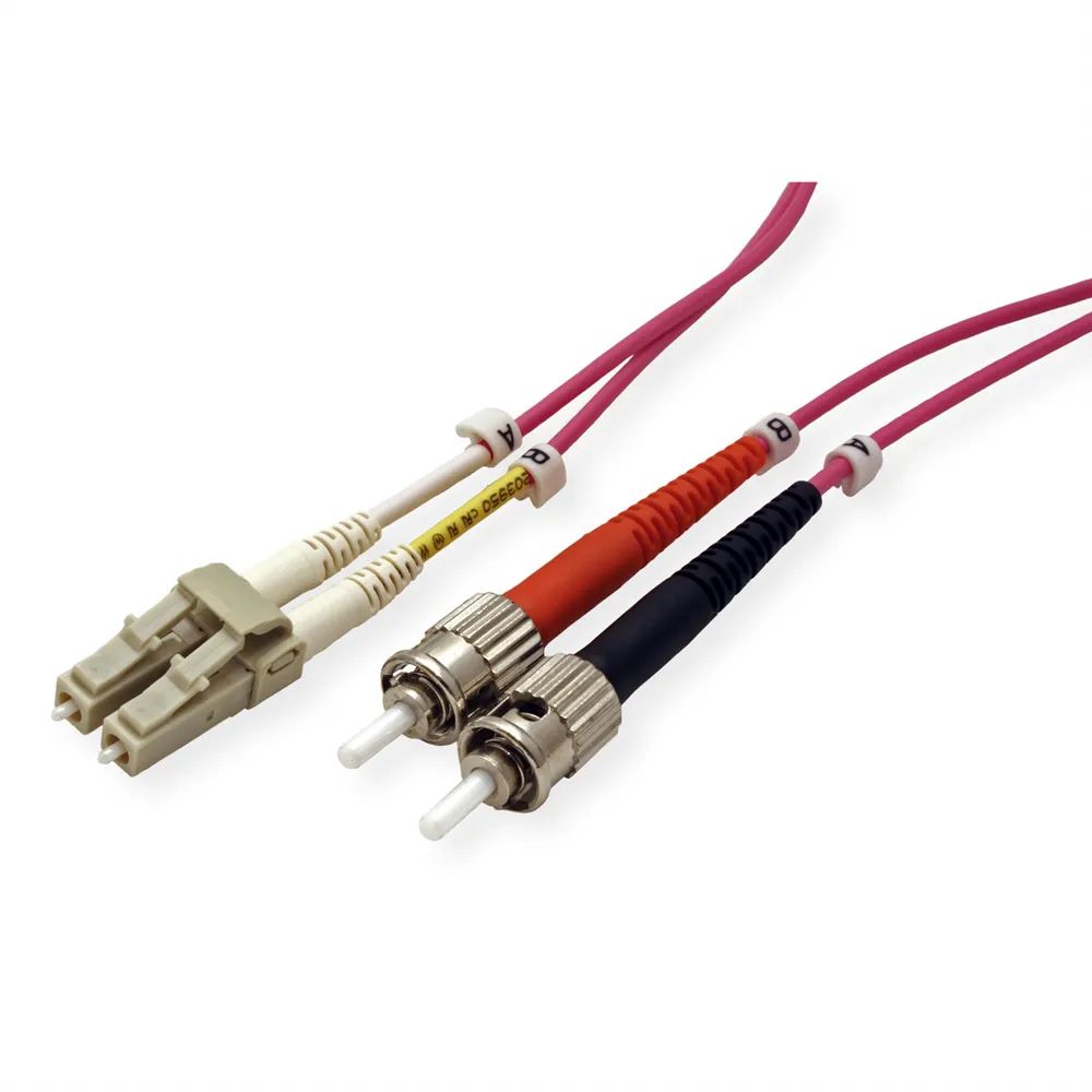 ROLINE LWL-Kabel 50/125µm OM4, LC/ST, violett, 5 m