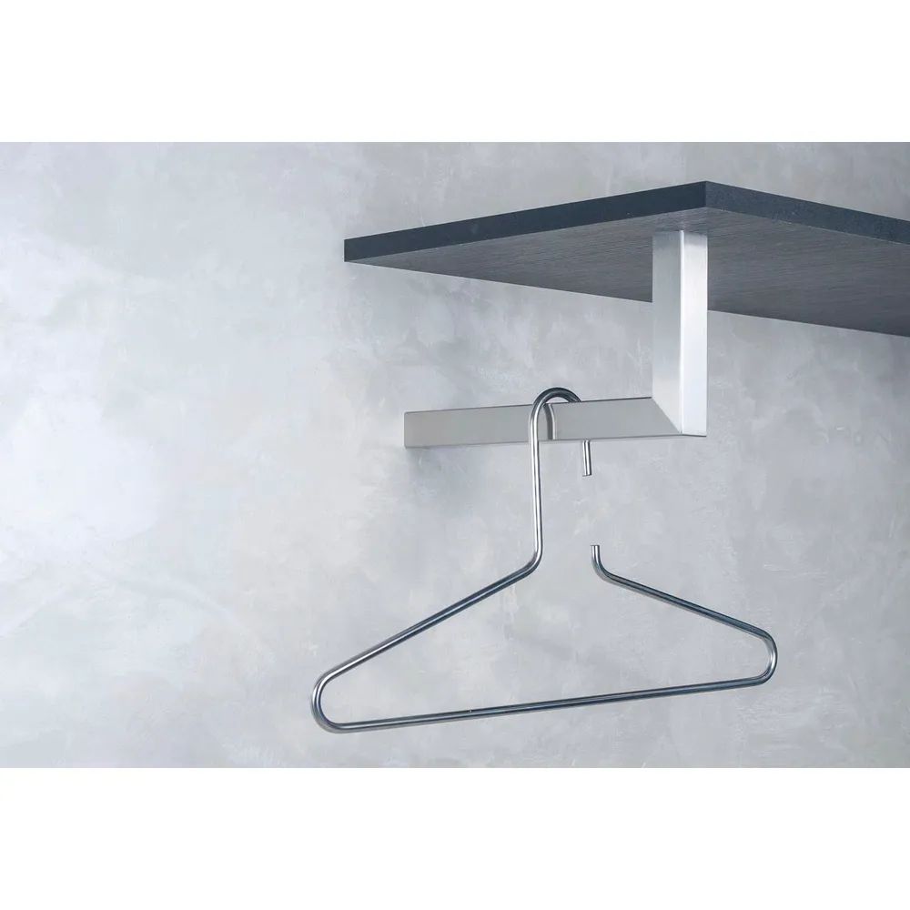 Simausrom Garderobenbügel Luna Breite 300 mm, Höhe 150 mm, Edelstahl gebürstet