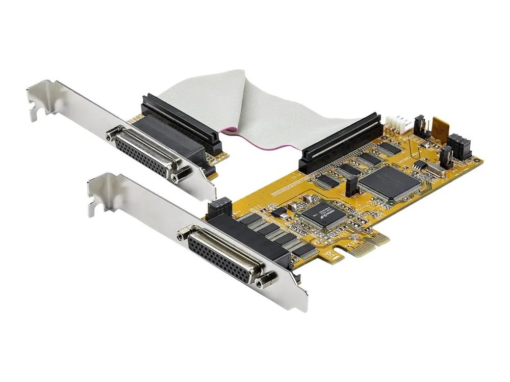 StarTech.com PEX8S1050LP PCI Express Schnittstellenkarte (8 Ports, RS232, PCIe, low profile, 16550 UART, DB9 Serial Card)