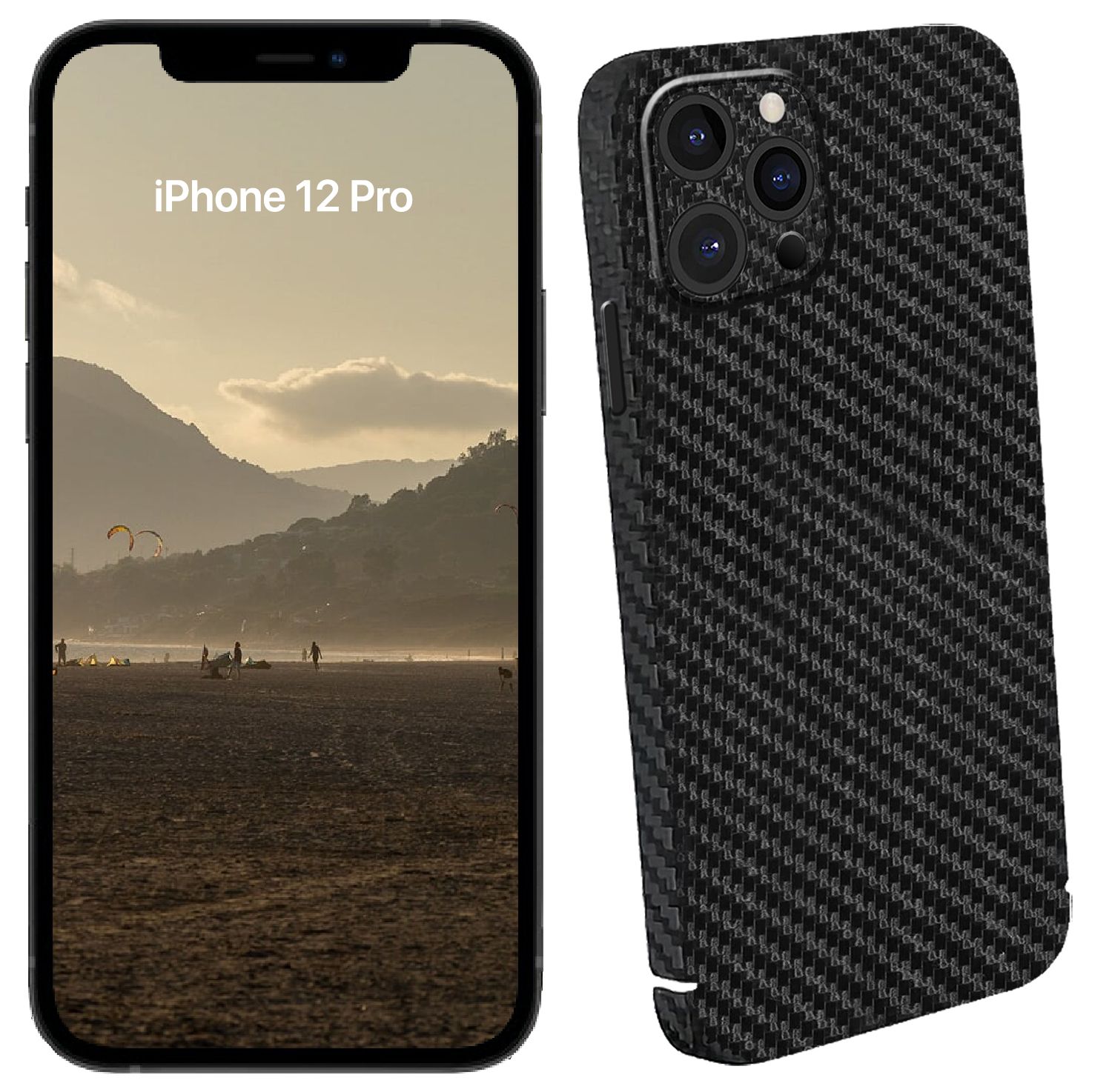 VIVERSIS Carbon Cover iPhone 12 Pro