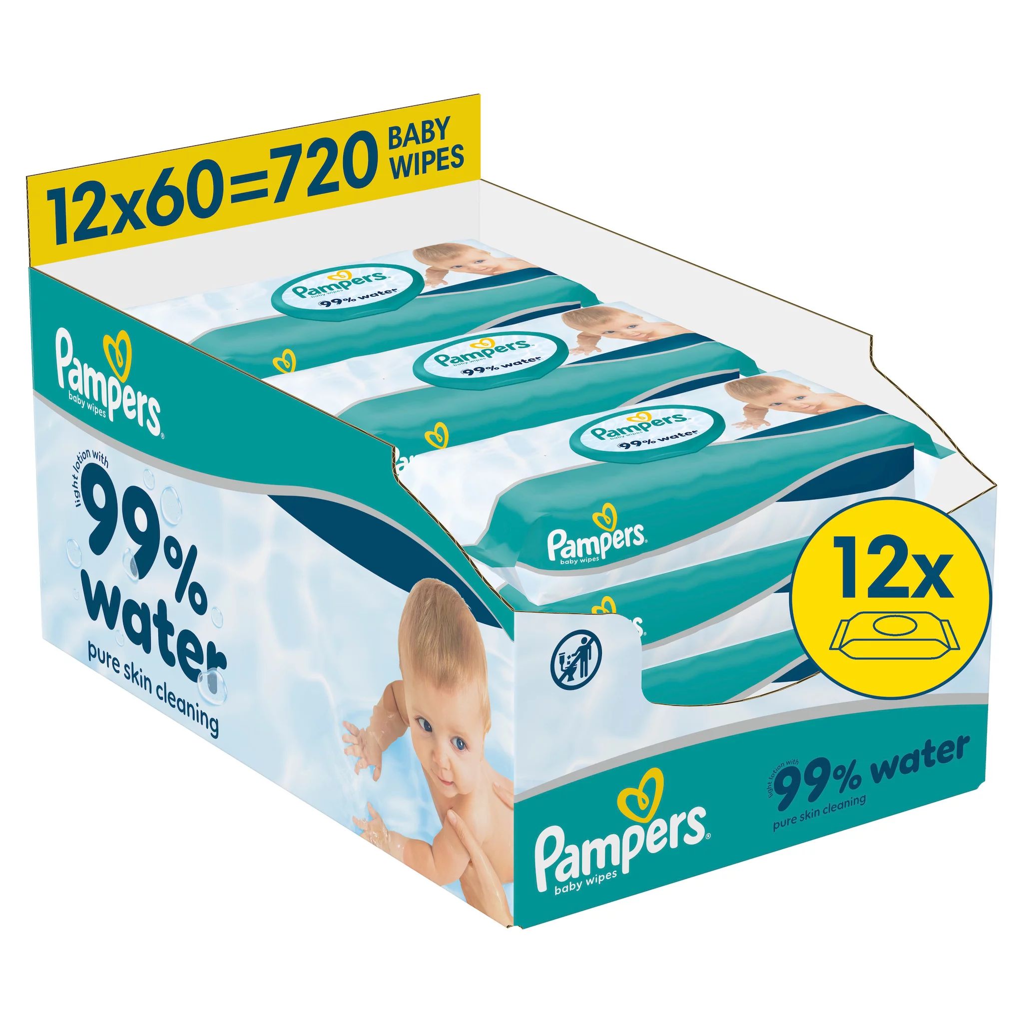 Pampers Feuchte Tücher 99% Water 12x
