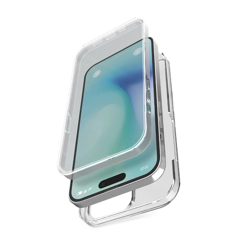 SBS EXTREME CASE 360° für iPhone 16 PRO, transparent