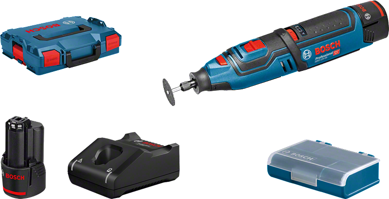 Bosch Professional GRO 12V-35 L-Boxx + 2 Akkus