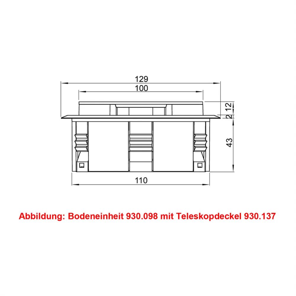 BACHMANN Easy-Outlet schwarz