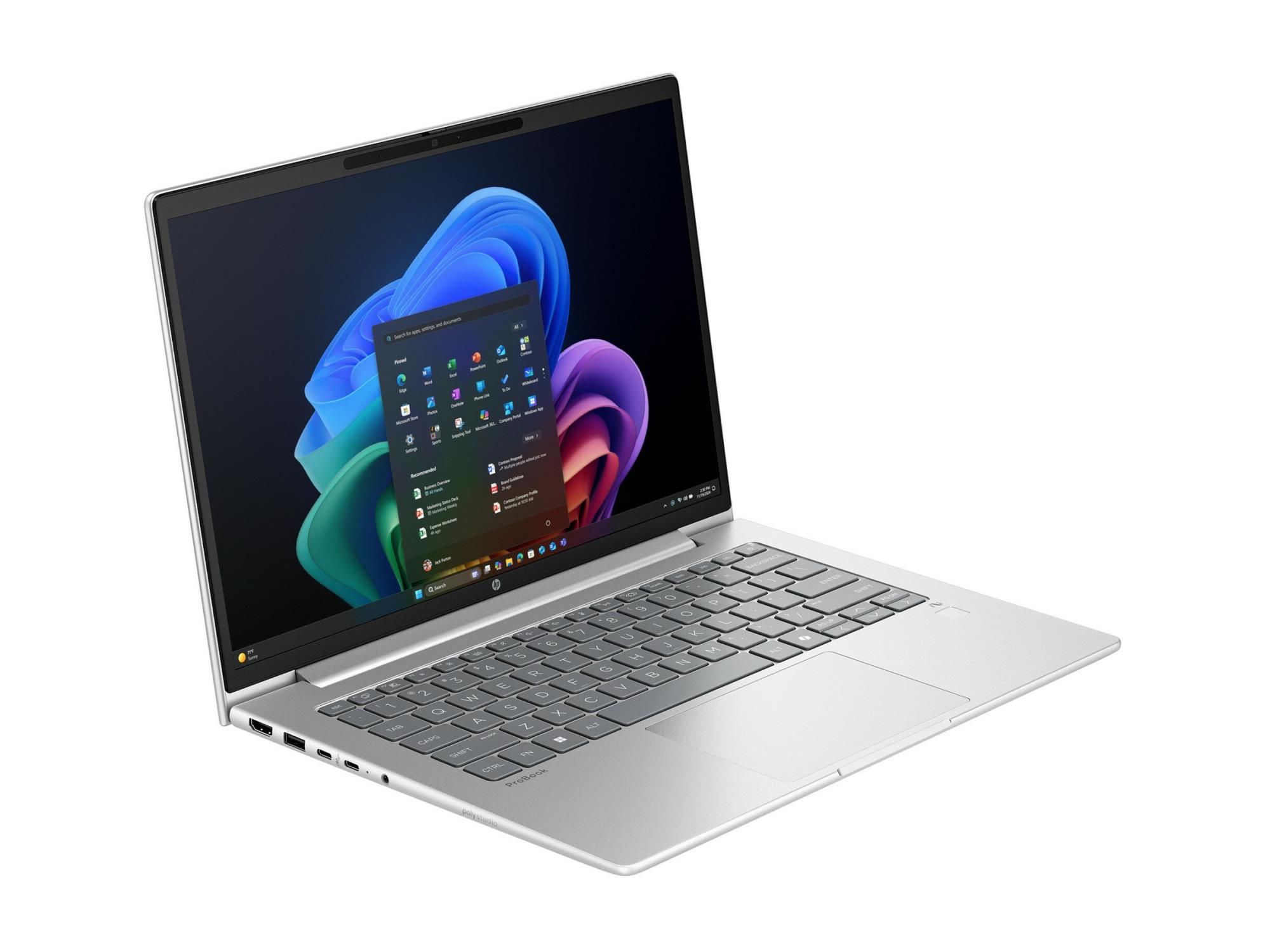 HP ProBook 4 G1i Notebook Next Gen AI - 177°-Scharnierdesign - Snapdragon X X1-26-100 - Win 11 Pro - Qualcomm Adreno - 16 GB RAM - 512 GB SSD NVMe - 35.6 cm (14")
