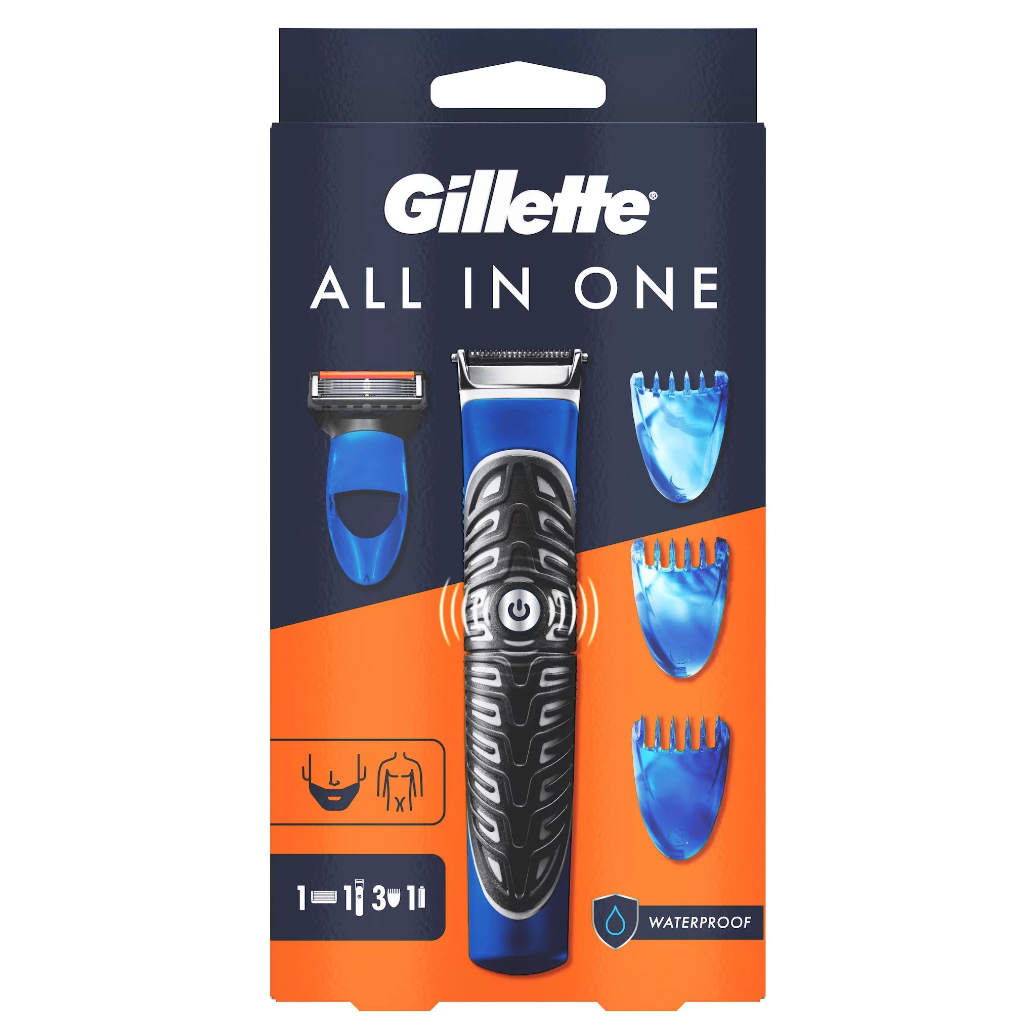 Gillette All in One Styler Rasierapparat mit 1 Klinge