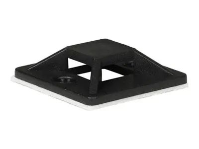 Lanview Kabelbinderhalterung - self-adhesive, 25 x 25 mm - 15 cm - Schwarz