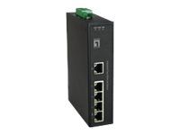 LevelOne IFS-0501 - Switch - 5 x 10/100 - Desktop, an DIN-Schiene montierbar, wandmontierbar