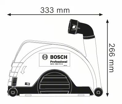 Bosch Professional GDE 230 FC-S Absaughaube Karton