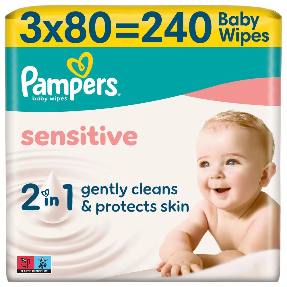 Pampers Feuchte Tücher Sensitive 3x