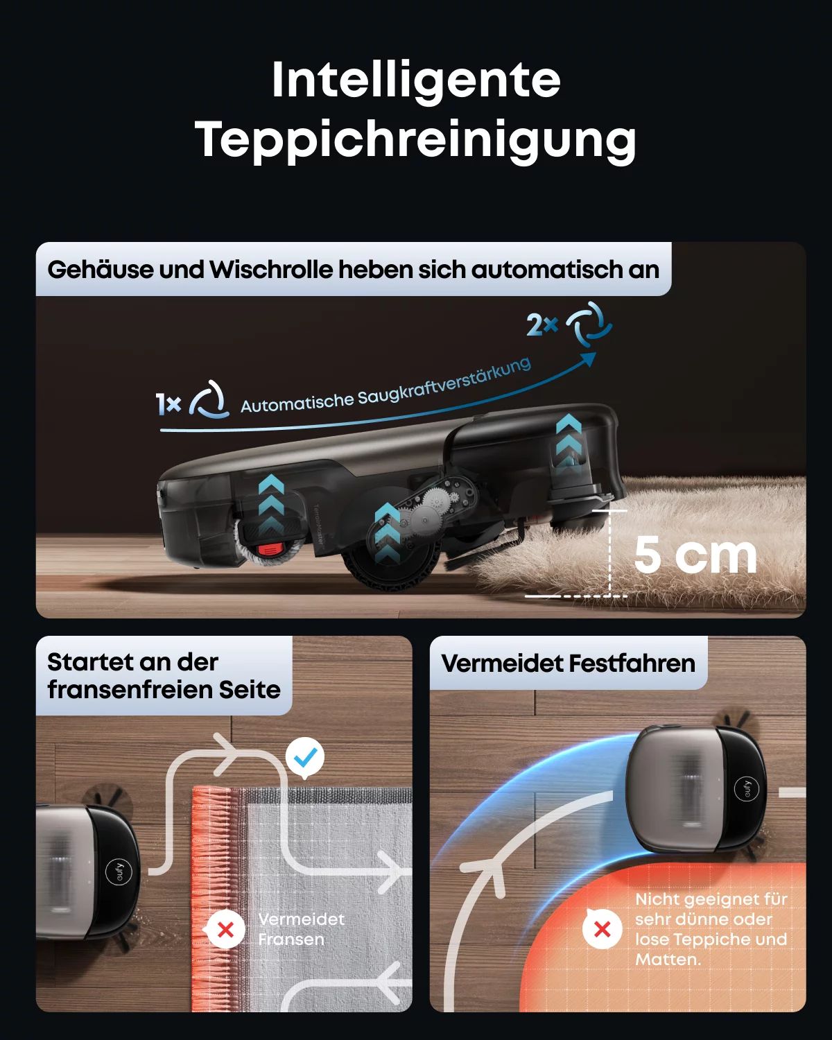 eufy Saug- und Wischroboter HydroJet S2