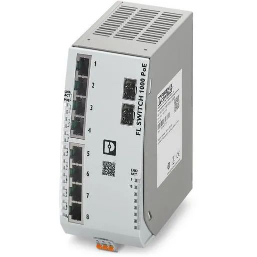 Phoenix POE+ ETHERNET SWITCH / PHOENI FL SWITCH 1100T-8POE 1467018