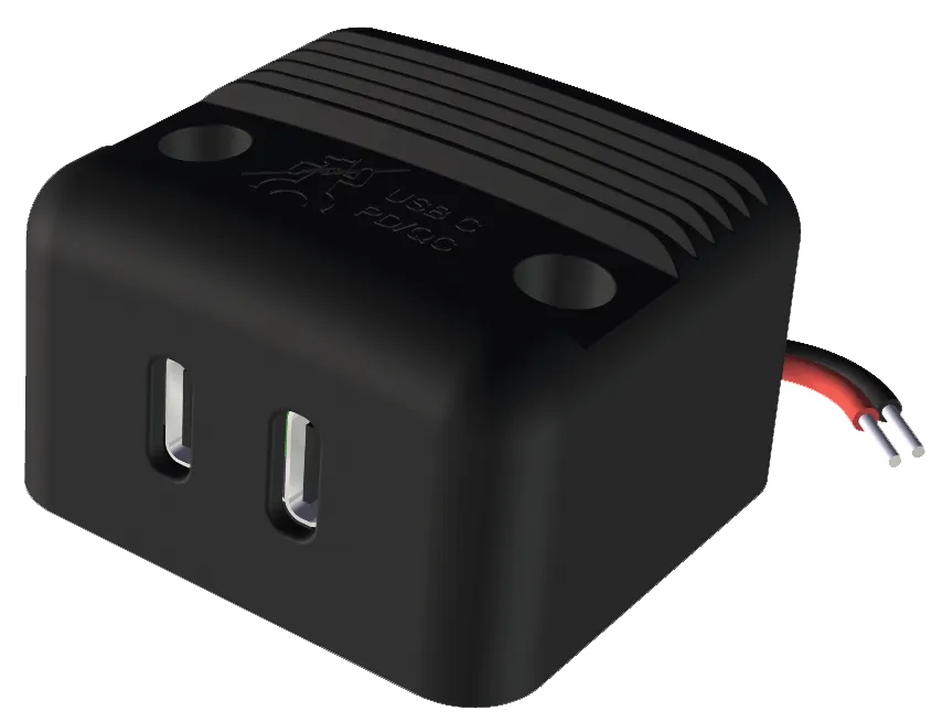 FAWO Aufbau-Power USB-C Doppelsteckdose PD/QC
