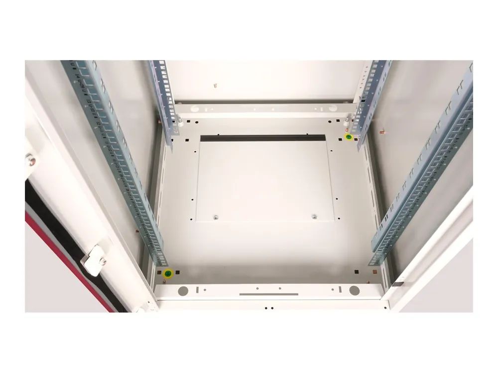 ROLINE Basic - Schrank Netzwerkschrank - Glas Tür, 600x800 BxT - RAL 7035, Hellgrau - 22U - 48.3 cm (19")