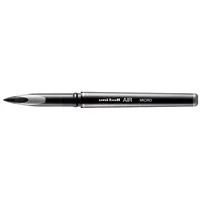 FABER-CASTELL Uni-Ball Air UBA-188M - Anklippbarer versenkbarer Stift - Schwarz - Schwarz - Kunststoff - 0,5 mm - Beidhändig