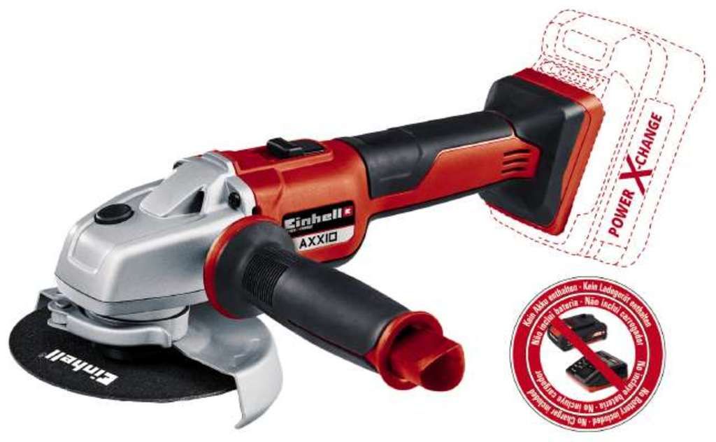 EINHELL Akku-Winkelschleifer 18V DM125cm 8500min-1 o.Akku/Ladegerät