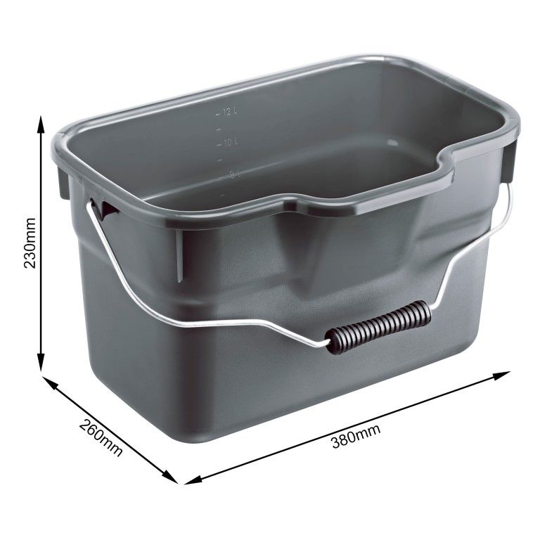 Rotho Eimer eckig 12 l BASIC