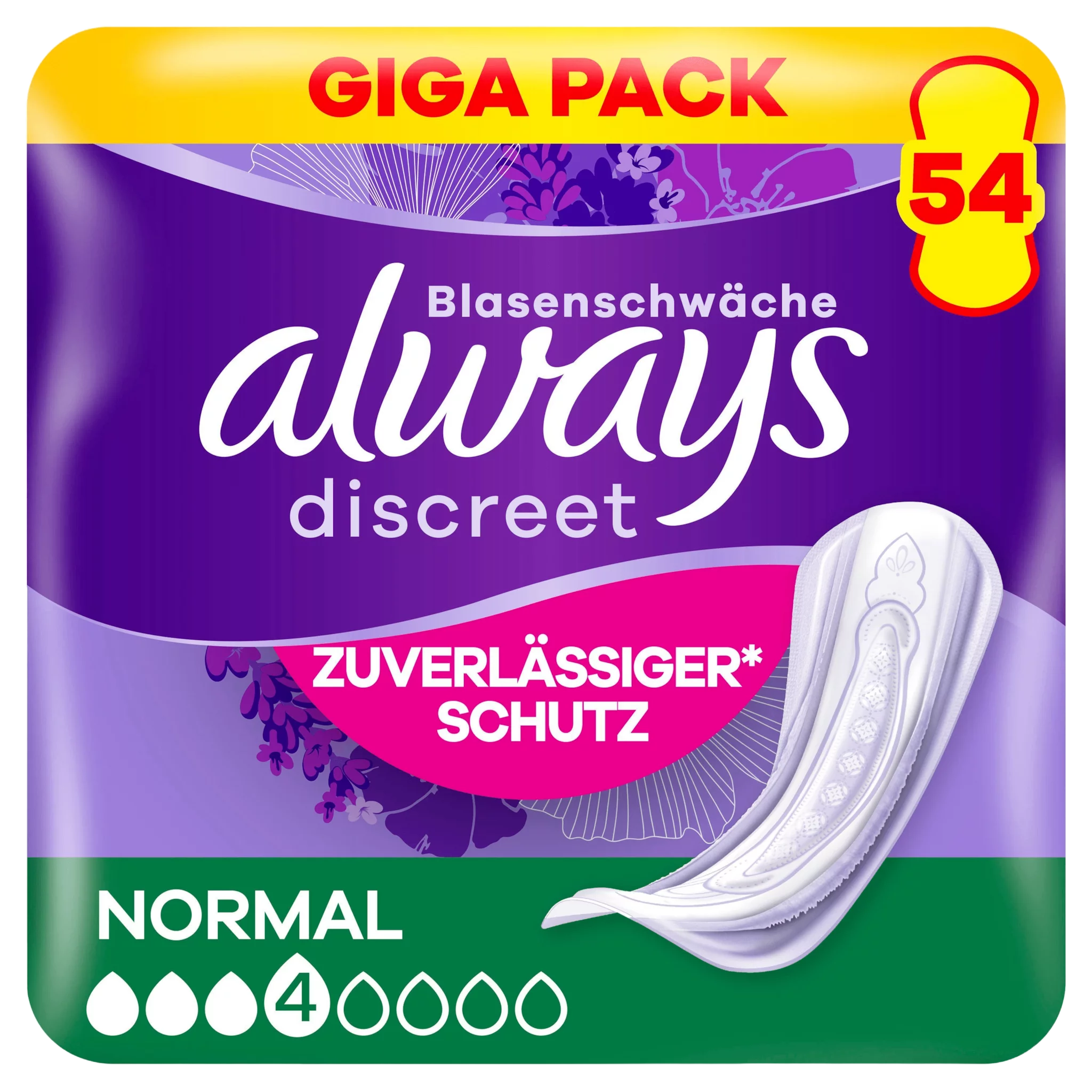 always Discreet Inkontinenz Normal Gigapack 54
