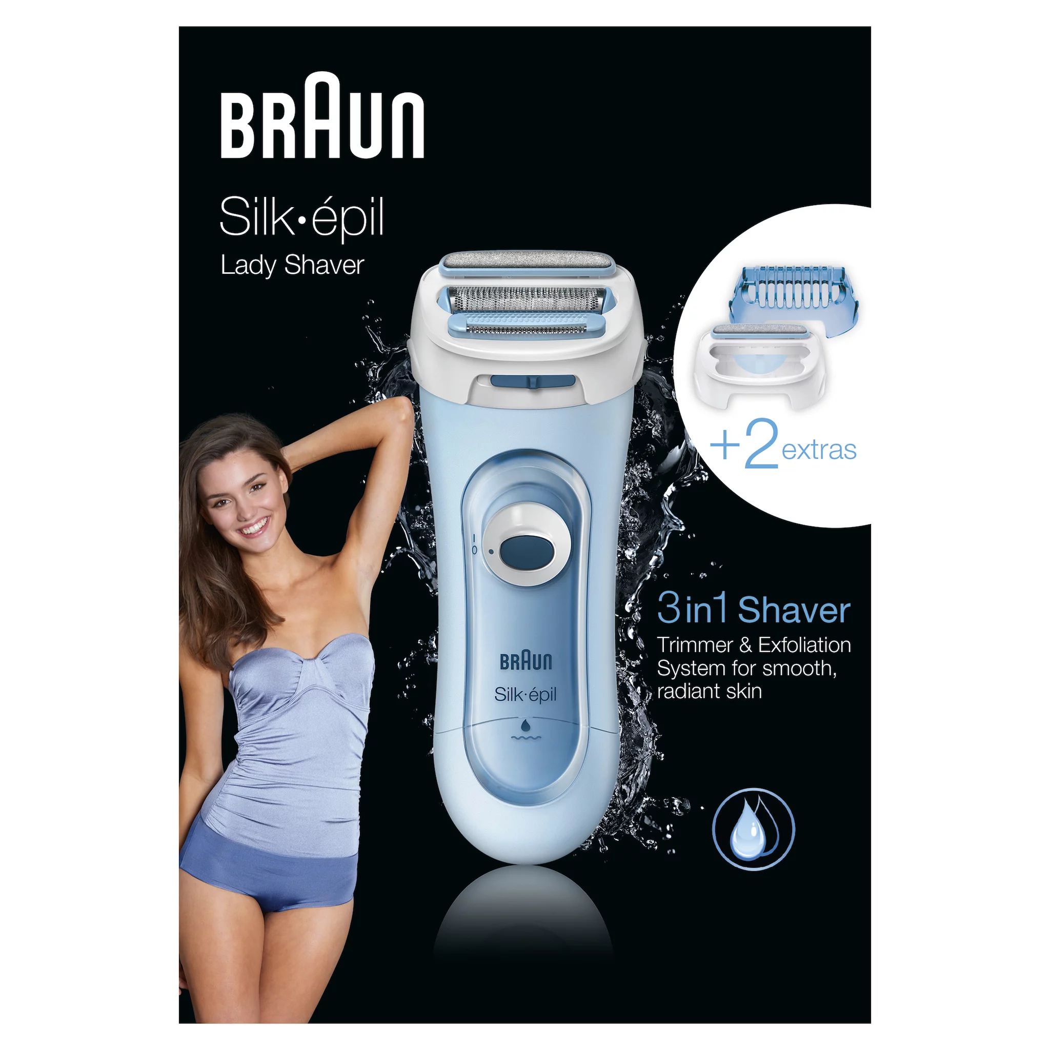 Braun Silk-épil Lady Shaver LS5160 Blau