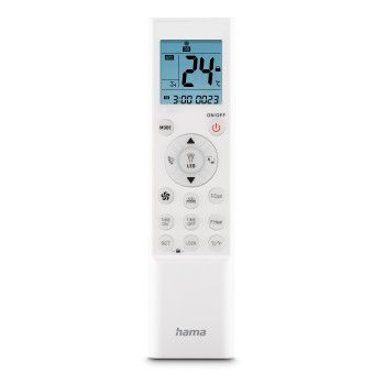 Hama Universal-Fernbedienung für Klimaanlagen und -geräte, Infrarot, Wandhalter