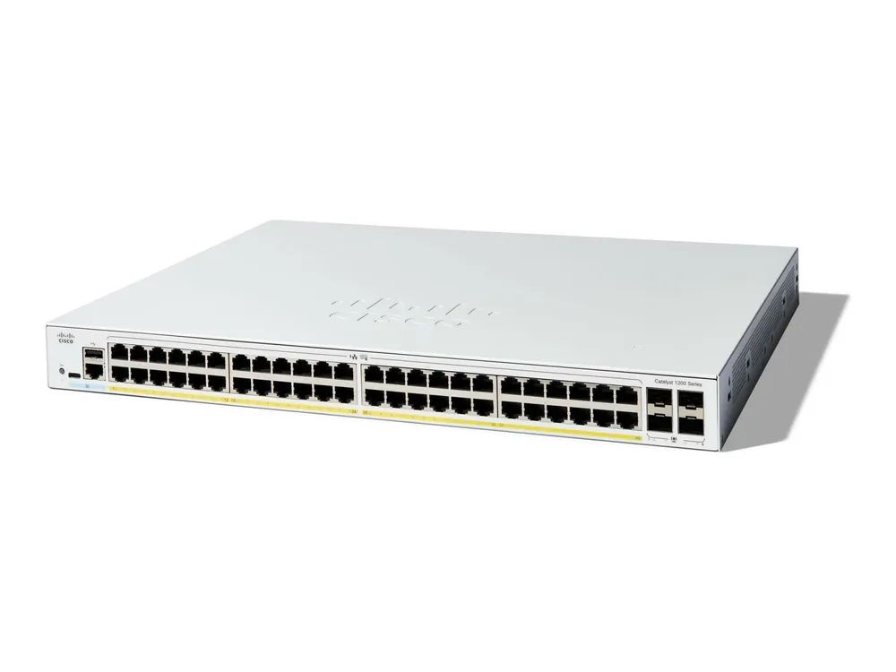 Cisco Catalyst 1200-48P-4G - Switch - L3 - Smart - 48 x 10/100/1000 (PoE+)