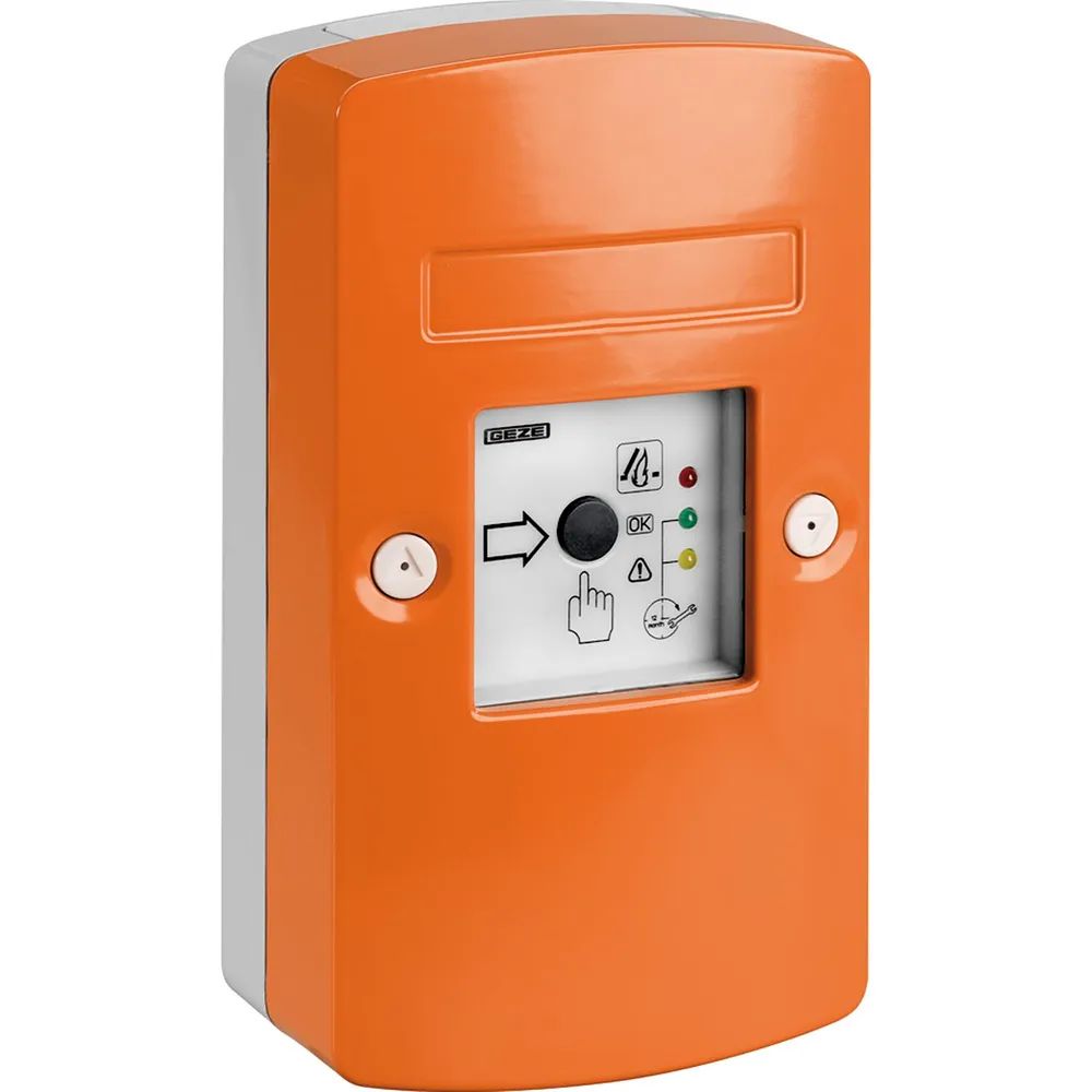 GEZE RWA Notstromsteuerzentrale THZ Comfort N4, Alu Druckguss orange RAL 2011