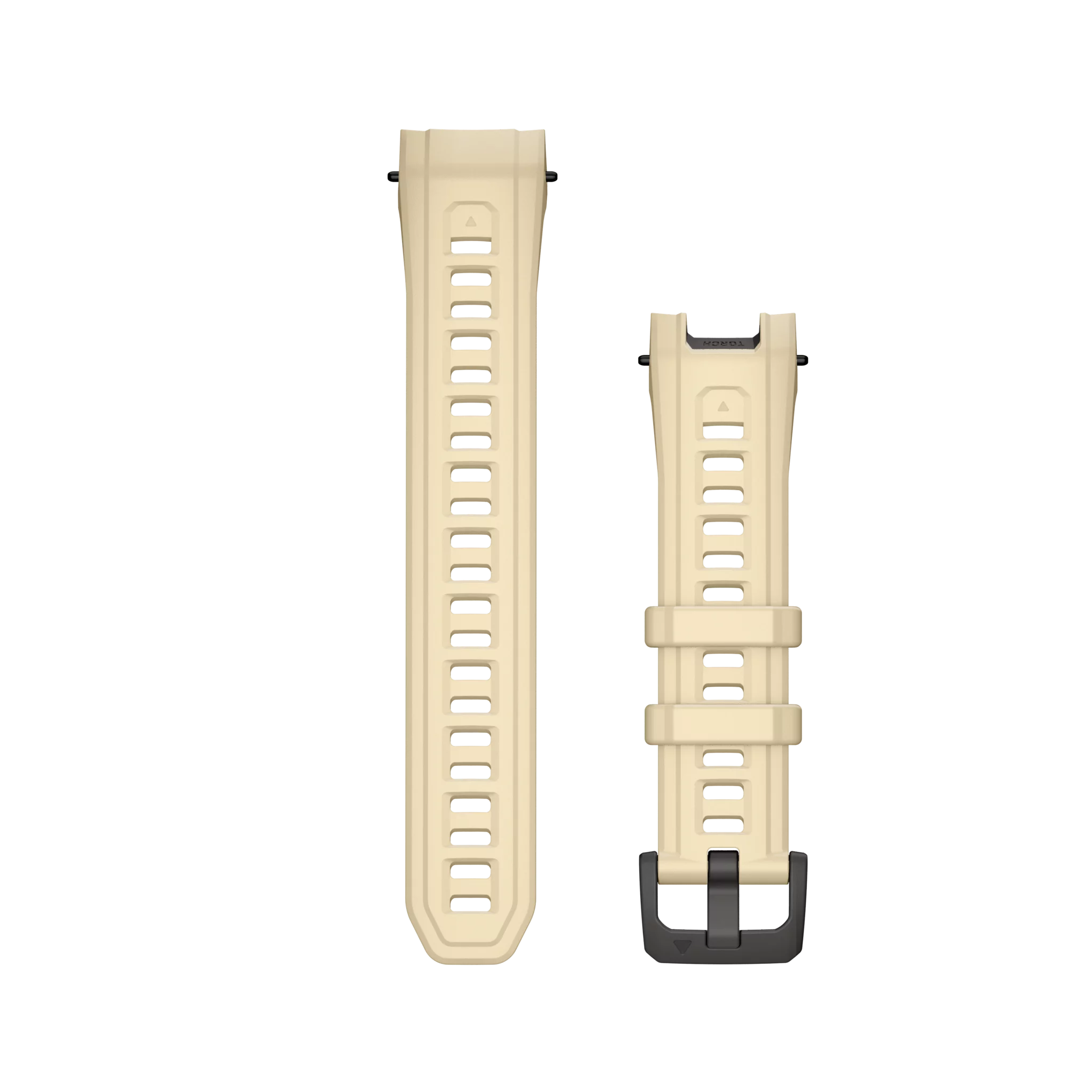 Garmin Wechselarmband 22 mm Silikon Citrine mit Teilen aus Edelstahl Schwarz 